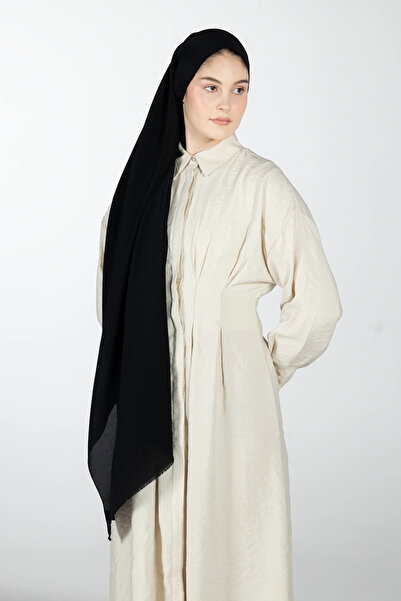 ED Scarf Core Silk Shawl - Black