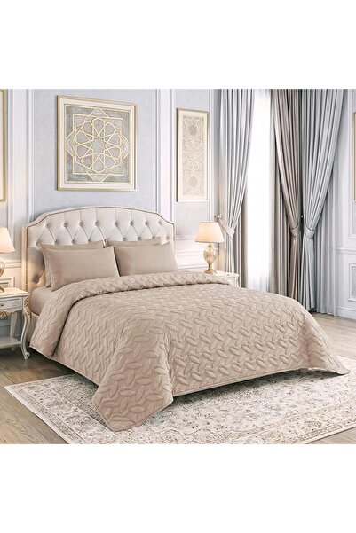 Master Home Textile MASTER Microfiber Plain Bedspread Set, Fits 200 x 200 cm ...