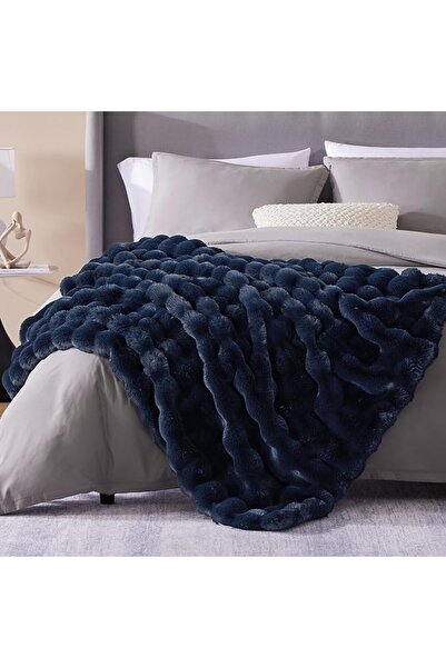 GENERAL CozyBloom Luxury Soft Faux Fur Throw Blanket for Couch, Decorative Co...