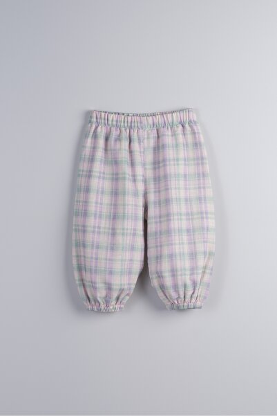 Bondberro 100% Cotton Muslin Fabric Loose-Fit Pants for Baby Girls and Childr...