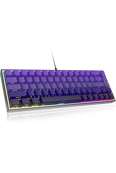ZIPFORCE 68-Key Mechanical Keyboard, Blue Linear Switches, Type-C Wired Conne...