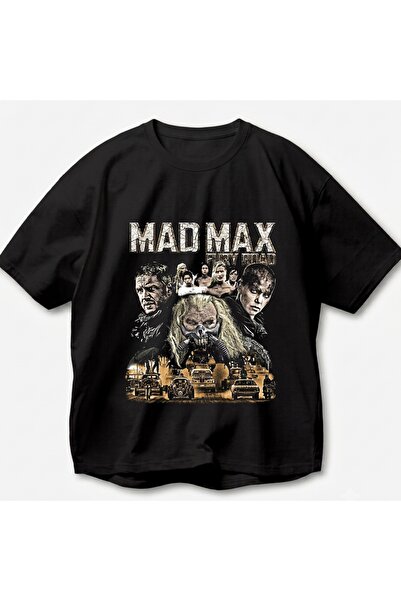 SVART WEAR Mad Max Printed Vintage Y2K Retro Unisex Oversize 100% Cotton T-Shirt
