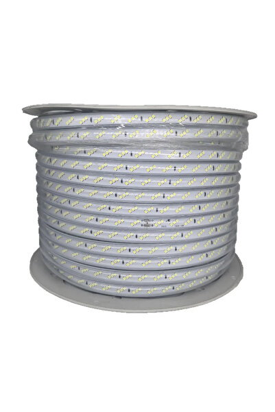 Generic Brand Banda LED Alba Rece 100M 220V 3 rânduri