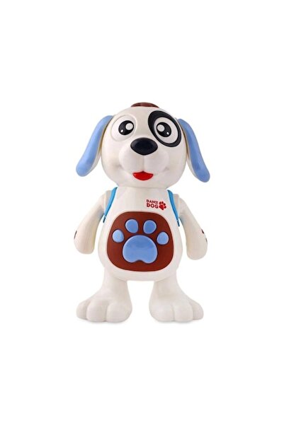 OEM Jucărie interactivă, cățeluș dansator cu lumini multicolore și muzică, 21 cm
