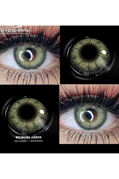 EyesPro Rıchgrıl grenn 1 yıllık numarasız yeşil göz lensi