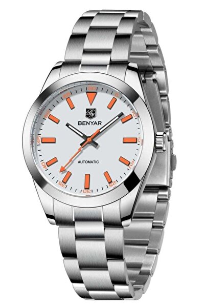 Benyar Men's Automatic Watches 50M Waterproof Stainless Steel Bracelet Wrist ...