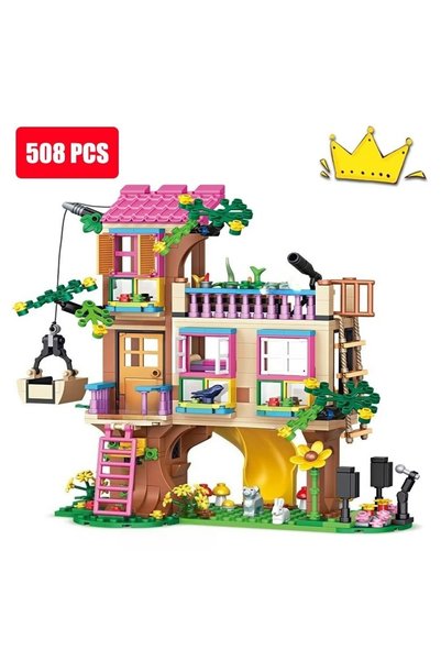 Choice9 508Pcs NO Box Friends City Tree House Summer Holiday Villa Castle Bui...