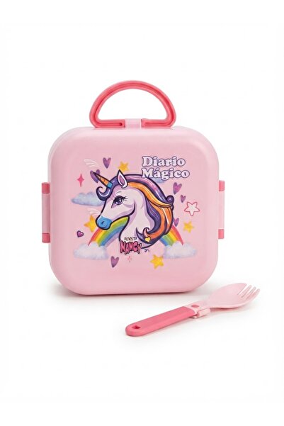 Bionic Kids Lunch Box with 2 Compartments, Spoon & Fork – Reusable Bento Food...