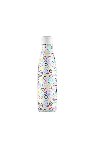 Cool Bottles Paslanmaz Çelik Şişe - The Bottle Allegra 500ml Standart Beyaz