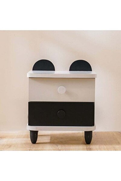 Danube Home Panda 2 Drawers Nightstand | Multifunctional Kids Bedside Table S...