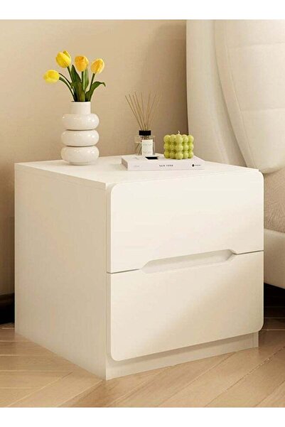 C&C Home 1-Piece Modern Design Wood Nightstand for Bedroom Wide Top End Table...