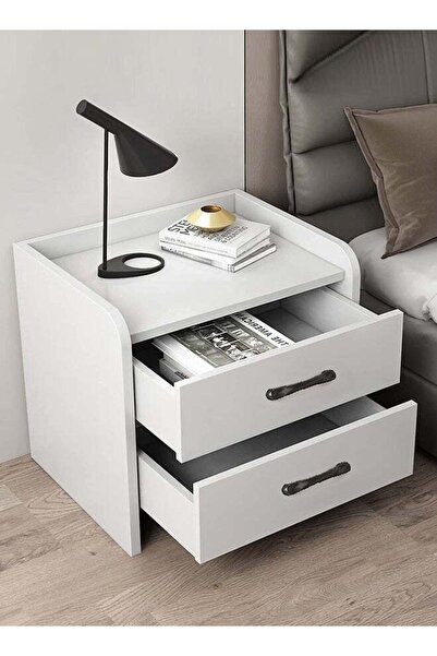 JCB CHIC 40×40×60CM Bedside Storage Cabinet With Drawer, Nightstand Side Tabl...