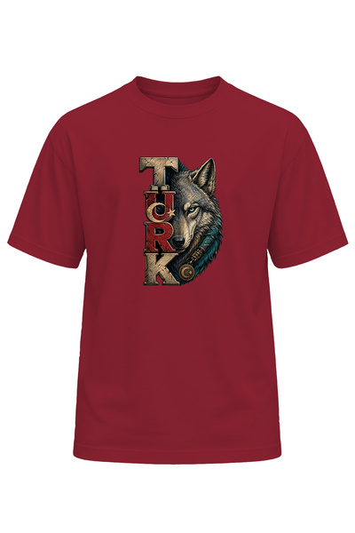 remonz Unisex Turkish Wolf Printed T-Shirt – Special Design T-Shirt with Turk...