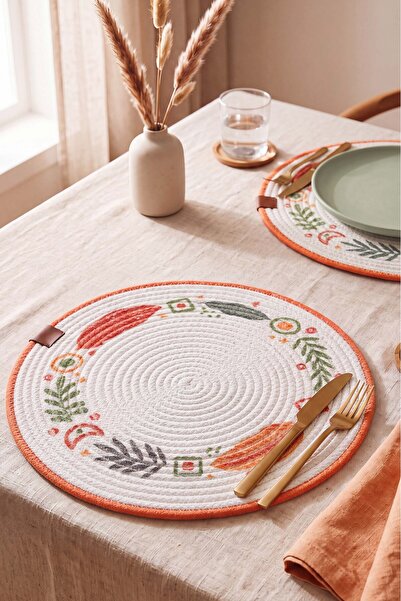 Rivaİstanbul Botanical Cotton Straw Supla 32X32 cm