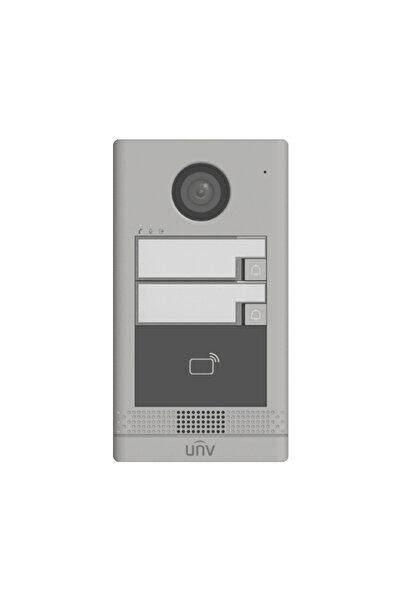 Uniview Post exterior videointerfon TCP/IP pentru 2 familii, IR, IK08 - UNV O...