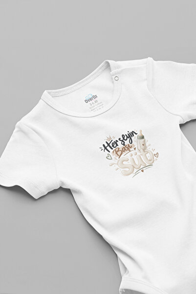 Overoz Everything Is Written in Milk and Honey Baby Bodysuit Boy Girl Baby Bo...