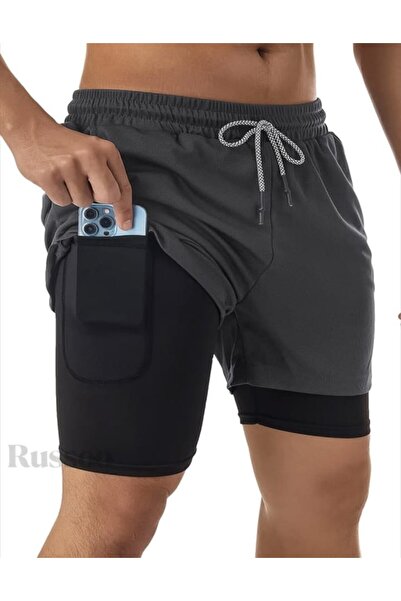 Award Fashion Men's Quick Dry Fitness Training Halısa Short Tights Outdoor Sh...