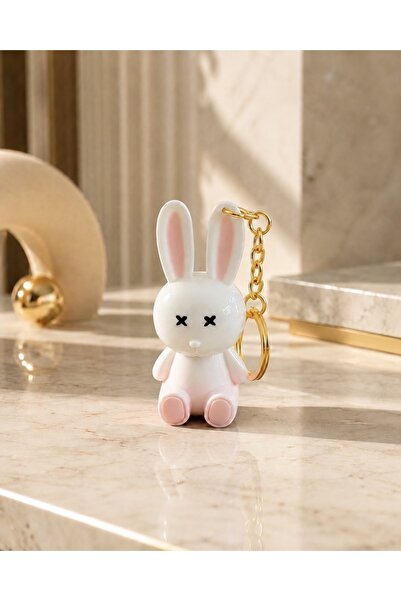 KILIF HOUSE Rabbit Figured Moisturizing and Shine-Enhancing Lip Gloss Keychain