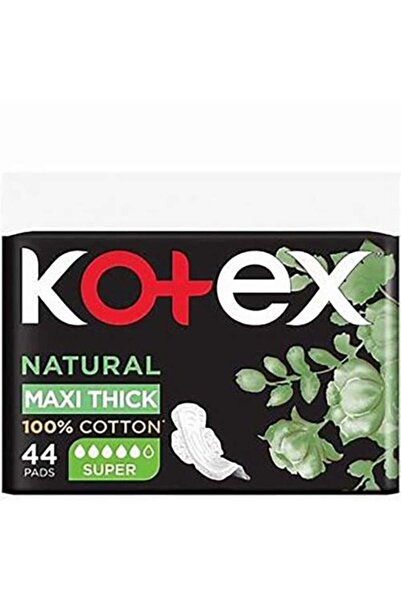 Kotex Cotton Maxi Super Sanitary Pads 44 pads