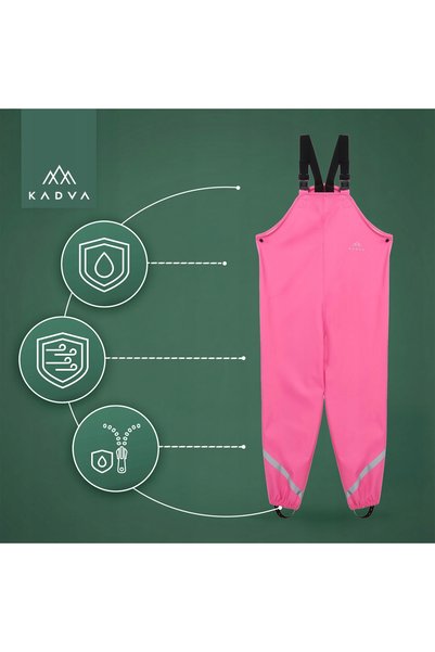 NO BRAND Pantaloni de ploaie pentru copii KADVA AquaLock JR membrane 5000 128 cm