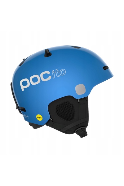 Poc Cască de schi pentru copii POCito Fornix MIPS albastru fluorescent 51-54