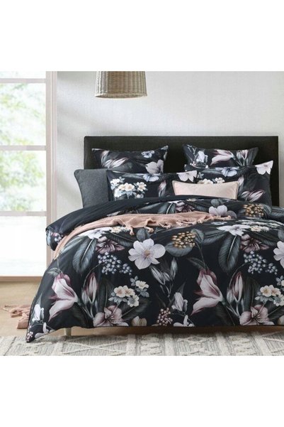 NO BRAND SET DE AȘTERNUTURI 160x200 + 2 FEȚE DE PERNĂ 70x80 BUMBAC SATINAT - ...