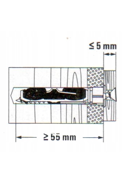 Fischer Pin de prindere DuoTec 10S cu șurub 537259 op. 25 bucăți