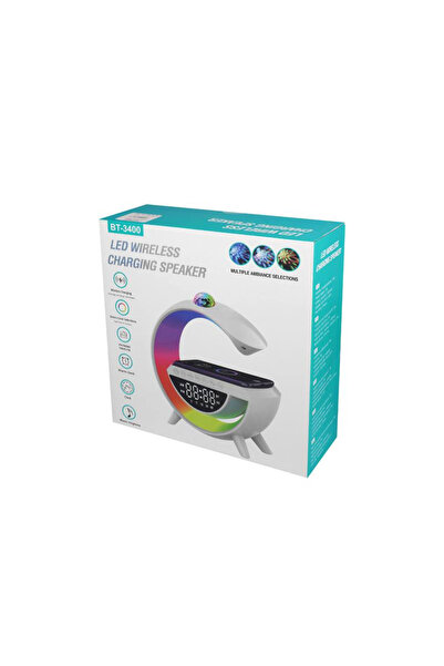 NO BRAND LAMPĂ LED RGB INTELIGENTĂ CU ÎNCĂRCĂTOR ȘI PROIECTOR USB CU CEAS