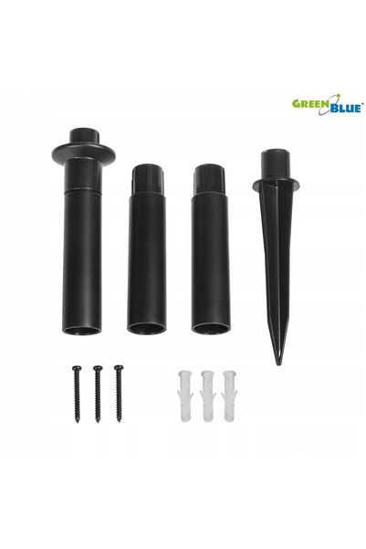 Greenbluespice Lampa solară de grădină KULA LED RGB mare, opacă, cu fixare pr...