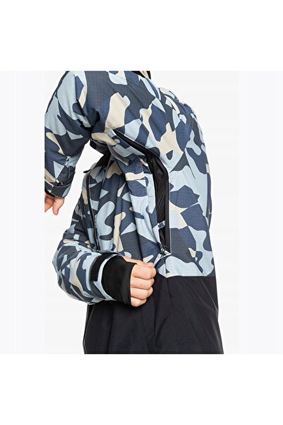 Quiksilver Geacă de snowboard bărbați Mission Imprimată Camuflaj tip puzzle M