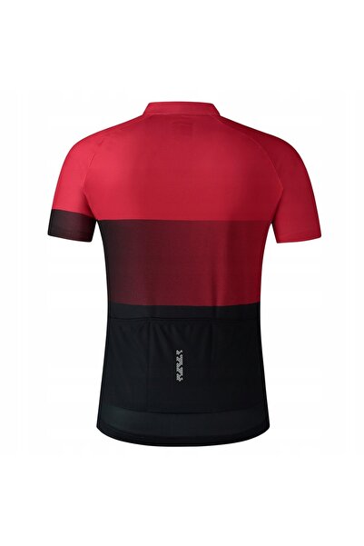 Shimano Tricou de ciclism echipă roșu negru, mărimea M, bărbați