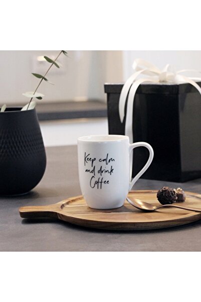 like. by Villeroy & Boch Villeroy&Boch Cană Statement 340ml cu inscripție alb...