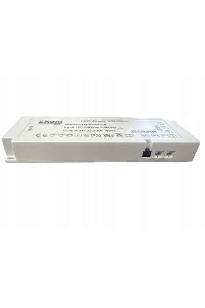 NO BRAND Sursă de alimentare LED de 60 W, 24 V c.c., 2,5 A, cu prize mini pen...