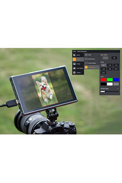 NO BRAND FEELWORLD 759PRO-7" Monitor de teren 4K HDMI/SD cu ecran tactil pent...