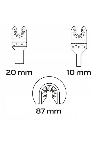 NEO Tools Set de lame de ferăstrău pentru metal 3 bucăți.