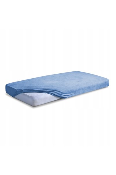 Matex Cearșaf de pat din jerseu cu elastic 150/160x190/200 PREMIUM Albastru