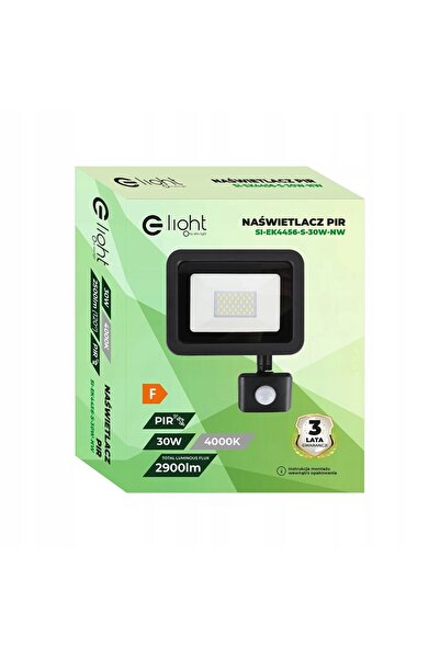 NO BRAND LAMPĂ LED DE 30 W, 2900 LM, 4000 K, CU SENSOR DE MIȘCARE