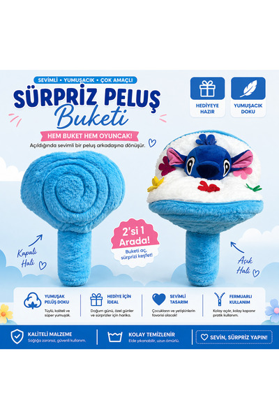 İyem Sürpriz Peluş Buketi - 40Cm