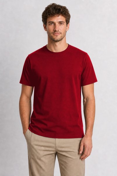 WAKHA Dragon Fruit Modern Print T-Shirt - Red