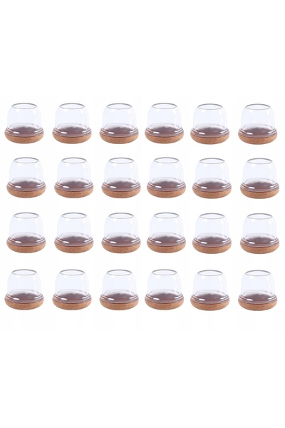 NO BRAND Capace pentru picioarele scaunelor, transparente 30-40mm RCHYFEED 24...