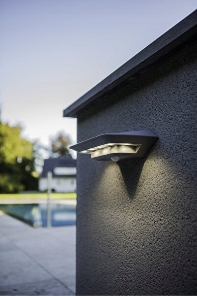 LUTEC Lampă de exterior GHOST LED 2W Senzor de mișcare Solară IP44