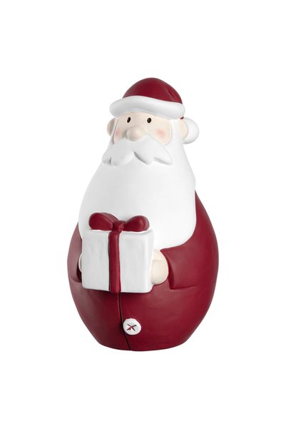NO BRAND Figurină Leonardo Om de zăpadă 30cm CANDELA
