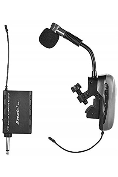 NO BRAND Set de 2 microfoane lavalier UHF de tip bodypack