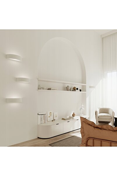NO BRAND Sollux Lighting ATENA 30 Aplică de perete ceramică albă E27 15W semi...