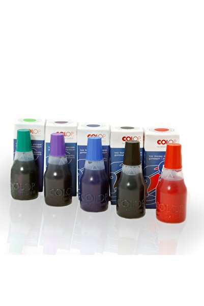 Colop Cerneală neagră 25ml pentru ștampile din cauciuc și polimer x 20 UNITĂȚI