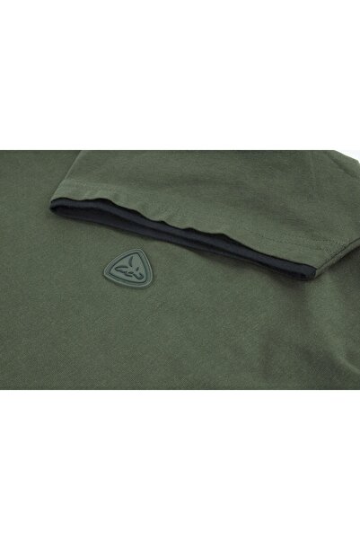 Fox Tricou din bumbac periat verde/negru, mărimea S