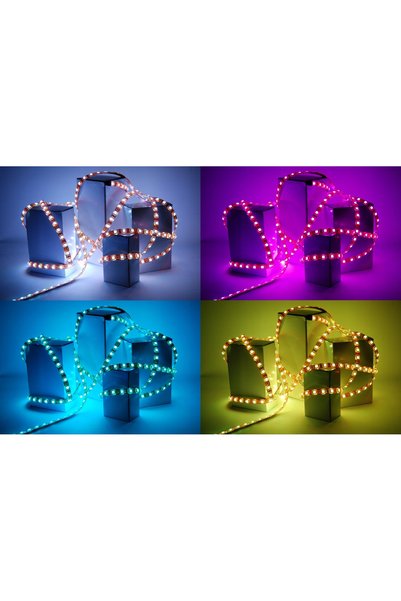 NO BRAND Kit bandă LED 5m RGBW rece WiFi Android iOS