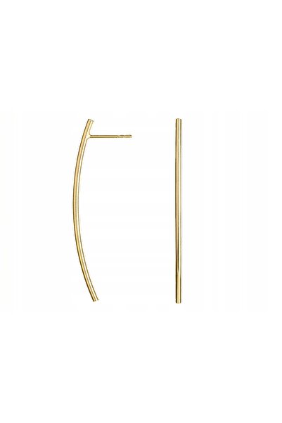 NO BRAND Cercei lungi tip tub, placat cu argint, de 4.6cm, pentru femei, cu p...