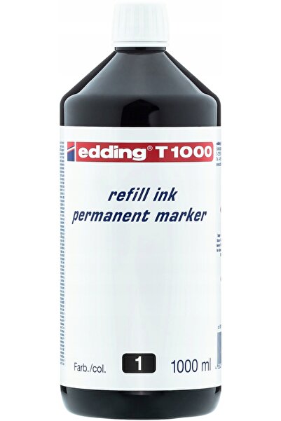 Edding Cerneală pentru markere permanente t1000 negru 1000ml 1L