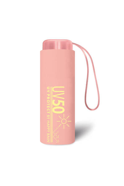 NO BRAND Umbrelă Manuală Happy Rain Ultra Mini Plată Protecție UV Pebble 45305